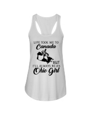 OHIO GIRL LIFE TOOK ME TO Ladies Flowy Tank tile