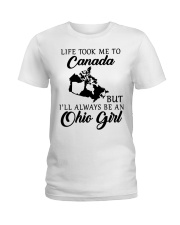 OHIO GIRL LIFE TOOK ME TO Ladies T-Shirt tile
