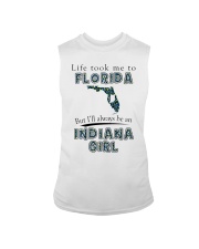 Indiana Girl Life Took Me To Florida Sleeveless Tee tile