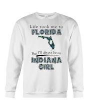 Indiana Girl Life Took Me To Florida Crewneck Sweatshirt tile