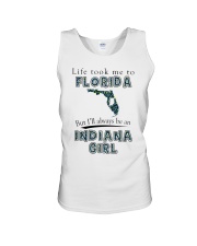 Indiana Girl Life Took Me To Florida Unisex Tank tile