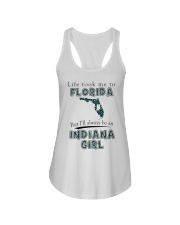 Indiana Girl Life Took Me To Florida Ladies Flowy Tank tile