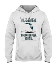 Indiana Girl Life Took Me To Florida Hooded Sweatshirt tile