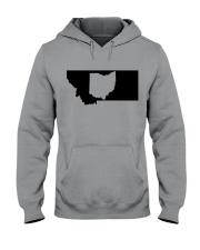 MAP OHIO IN MONTANA Hooded Sweatshirt front
