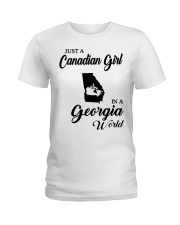 CANADIAN GIRL IN GEORGIA Ladies T-Shirt tile