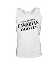 I Speak Fluent Canadian Quotes Unisex Tank tile