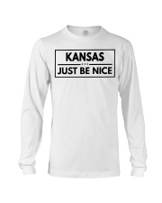 Kansas Just Be Nice Long Sleeve Tee tile