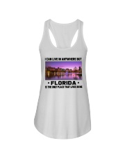 Florida Only Place Lives In Me Ladies Flowy Tank tile