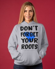 South Carolina Map Don't Forget Your Roots Hooded Sweatshirt apparel-hooded-sweatshirt-lifestyle-front-86