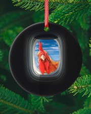 Chicken Circle ornament - single (porcelain) custom-circle-ornament-single-porcelain-lifestyle-10