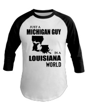 MICHIGAN GUY IN LOUISIANA Baseball Tee tile