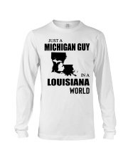 MICHIGAN GUY IN LOUISIANA Long Sleeve Tee tile