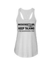 Massachusetts Girl - I'm Diagnosing Ladies Flowy Tank tile