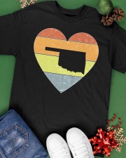 Oklahoma - Heart Vintage Classic T-Shirt apparel-classic-tshirt-lifestyle-back-69