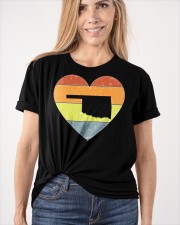Oklahoma - Heart Vintage Classic T-Shirt apparel-classic-tshirt-lifestyle-front-101