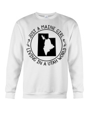 MAINE GIRL LIVING IN UTAH Crewneck Sweatshirt tile