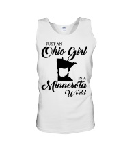 OHIO GIRL IN MINNESOTA Unisex Tank tile