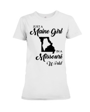 MAINE GIRL IN MISSOURI Premium Fit Ladies Tee tile