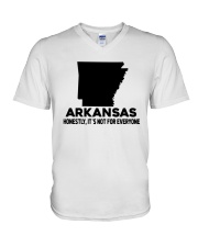 Arkansas It's Not For Everyone V-Neck T-Shirt tile