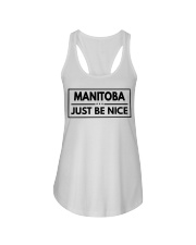 Manitoba Just Be Nice Ladies Flowy Tank tile