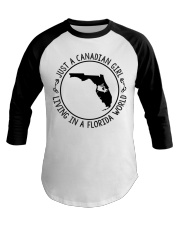 CANADIAN GIRL LIVING IN FLORIDA Baseball Tee tile