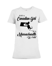 CANADIAN GIRL IN MASSACHUSETTS Premium Fit Ladies Tee tile