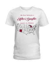 THE LOVE MOTHER AND DAUGHTER MICHIGAN ARIZONA Ladies T-Shirt tile