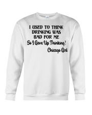 Chicago Girl Gave Up Thinking Crewneck Sweatshirt tile