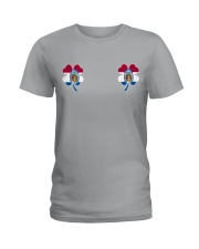 Missouri Flag - Four Leaf Clover Ladies T-Shirt tile