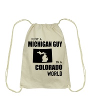 MICHIGAN GUY IN COLORADO Drawstring Bag tile