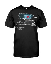 PUERTO RICO LOUISIANA LOVE BRINGS YOU HOME Premium Fit Mens Tee tile