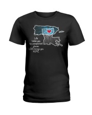 PUERTO RICO LOUISIANA LOVE BRINGS YOU HOME Ladies T-Shirt tile