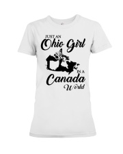 OHIO GIRL IN CANADA Premium Fit Ladies Tee tile
