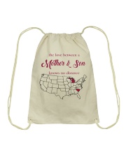 THE LOVE MOTHER AND SON MICHIGAN SOUTH CAROLINA Drawstring Bag tile