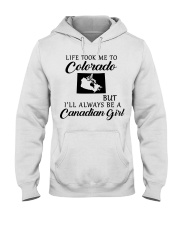 LIFE TOOK ME TO COLORADO BE A CANADIAN GIRL Hooded Sweatshirt tile