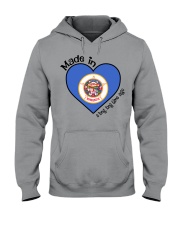Heart made in Minnesota Hooded Sweatshirt tile