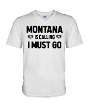 Montana Is Calling V-Neck T-Shirt tile
