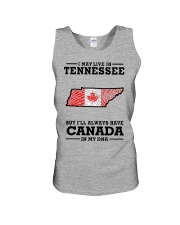 LIVE IN TENNESSEE CANADA IN MY DNA Unisex Tank tile