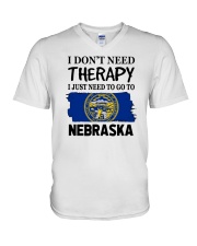 Therapy - Go To Nebraska V-Neck T-Shirt tile