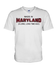 Made In Maryland A Long Long Time Ago V-Neck T-Shirt tile