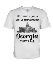 A Little Trip Around Georgia V-Neck T-Shirt tile