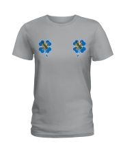 Oklahoma Flag - Four Leaf Clover Ladies T-Shirt tile