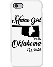 MAINE GIRL IN OKLAHOMA Phone Case tile