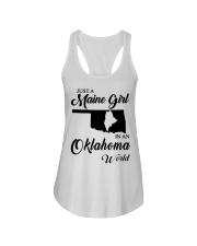 MAINE GIRL IN OKLAHOMA Ladies Flowy Tank tile