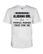 Alabama Girl - But People Ruined V-Neck T-Shirt tile