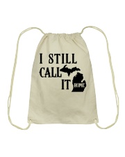 Michigan i still call it home Drawstring Bag tile