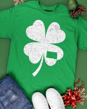 South Dakota Map - Four Leaf Clover Classic T-Shirt apparel-classic-tshirt-lifestyle-back-69