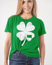 South Dakota Map - Four Leaf Clover Classic T-Shirt apparel-classic-tshirt-lifestyle-front-101