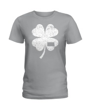 South Dakota Map - Four Leaf Clover Ladies T-Shirt tile