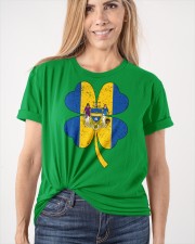 Flag Philadelphia Four Leaf Clover Classic T-Shirt apparel-classic-tshirt-lifestyle-front-101